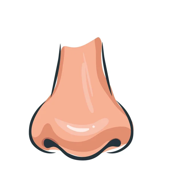 Ikone des menschlichen Nasenvektors. — Stockvektor