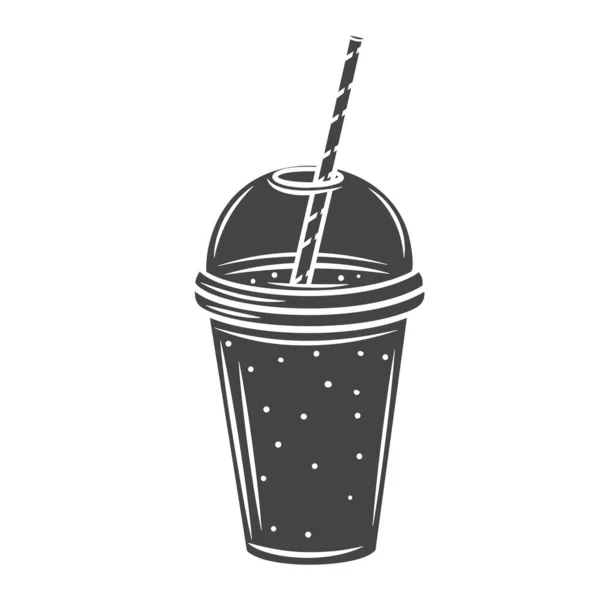 Glyphen-Symbol für Smoothies. — Stockvektor