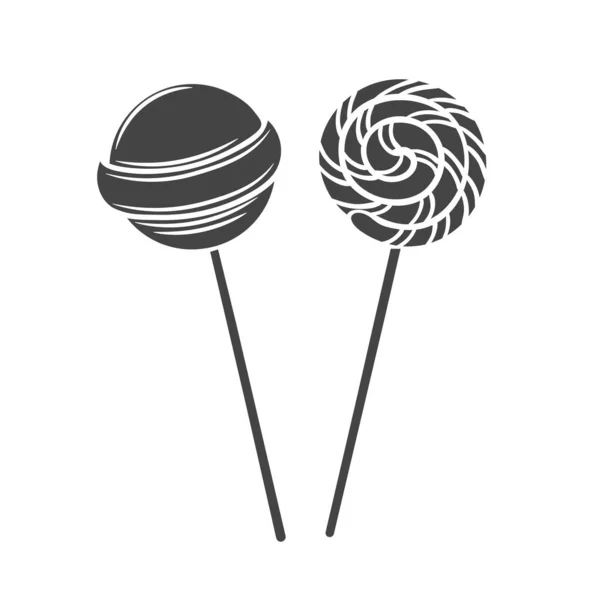 Lollipop snoep op stok — Stockvector