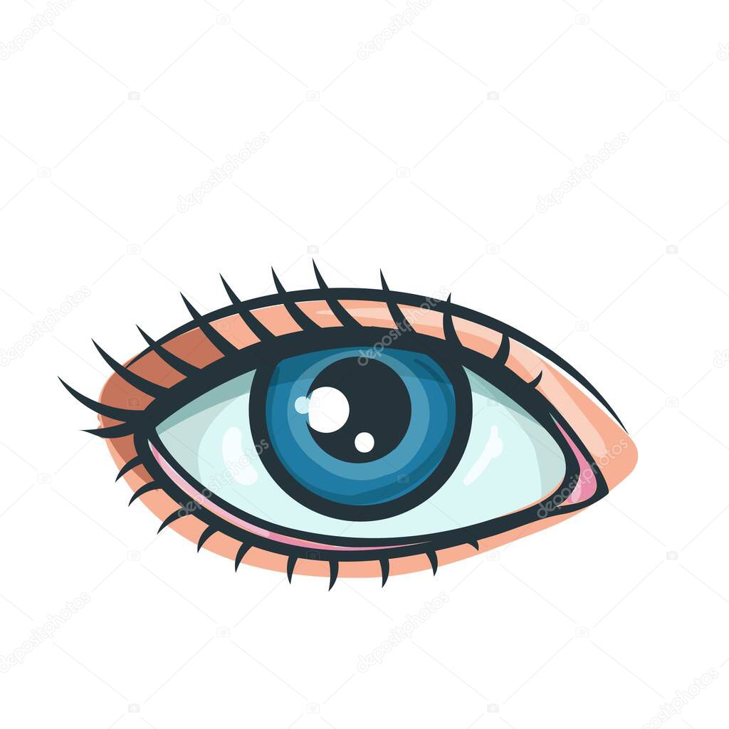 Woman eye icon.