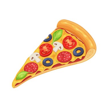 Çizgi İtalyan pizzası.