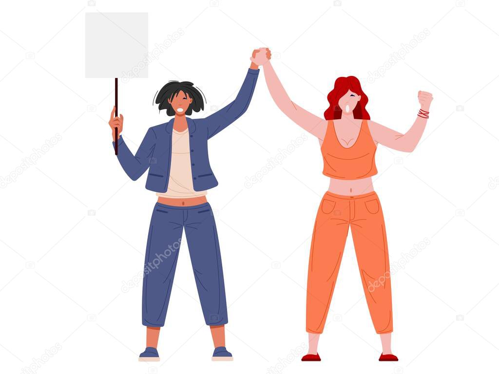 Female protesters and activists