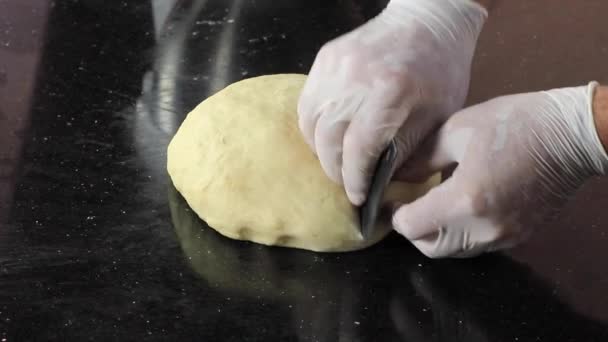 Fabrication Pâtisseries Dans Cuisine Industrielle — Video