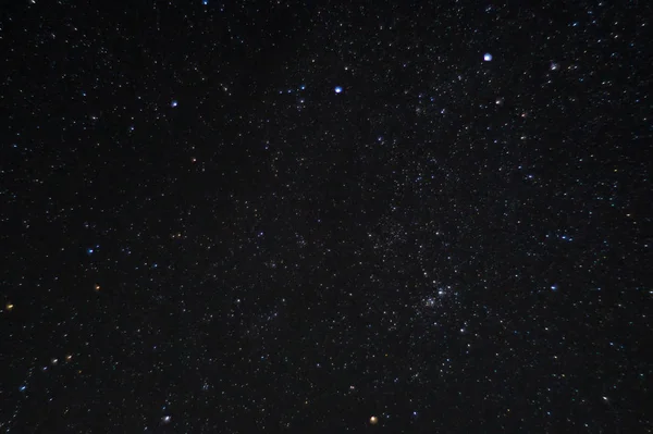 Lange Belichtungszeit Nacht Foto Viele Sterne Mit Sternbildern Weit Weg — Stockfoto