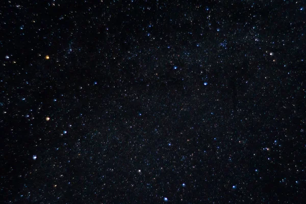 Una Foto Oscura Larga Exposición Nocturna Muchas Estrellas Con Constelaciones —  Fotos de Stock