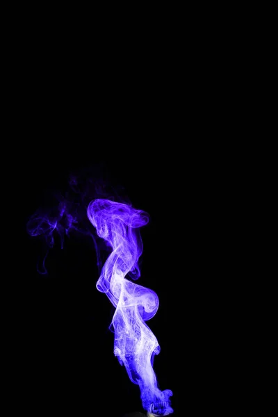 Dual colour vape steam column with spray boiling liquid. Blue an — Stock Photo, Image