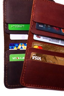 24.01.2019 Ukrayna, Kiev. El yapımı kırmızı ve kahverengi renk bir parçası