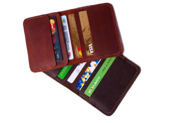 24.01.2019 Ukrayna, Kiev. El yapımı kırmızı ve kahverengi renk bir parçası