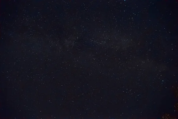 Foto Notte Lunga Esposizione Molte Stelle Con Sacco Costellazioni Lontano — Foto Stock