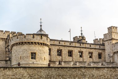 Tower of London, güzel Ortaçağ Kalesi ve hapishane, İngiltere