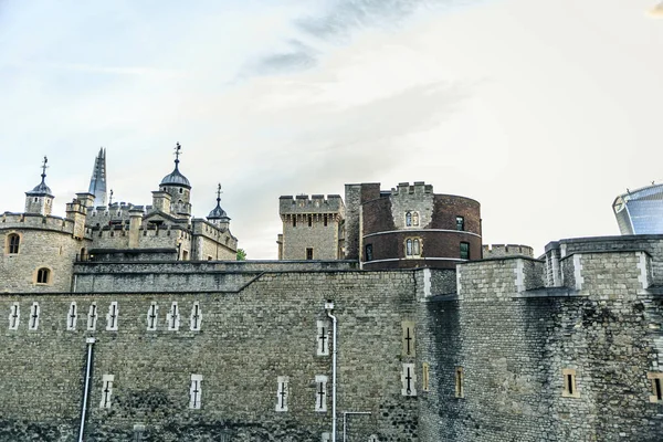 Tower London Filmado Uma Curta Distância Reino Unido — Fotografia de Stock