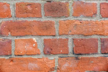 Arka plan bir yumuşak turuncu tuğla duvar