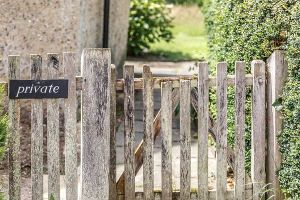 Вход Деревенским Деревянным Забором Деревенского Дома Англии Великобритания — стоковое фото
