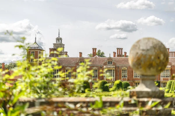 View from far away of Blickling Hall,the property was in the possession of the Boleyn family, and home to Thomas Boleyn, and his wife Elizabeth between 1499 and 1505