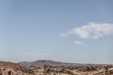 Tamamen ıssız yer Teide Milli Parkı, Kanarya Adaları, İspanya