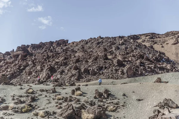 Escena Típica Paisaje Lunar Las Cañadas Del Teide Isla Tenerife —  Fotos de Stock