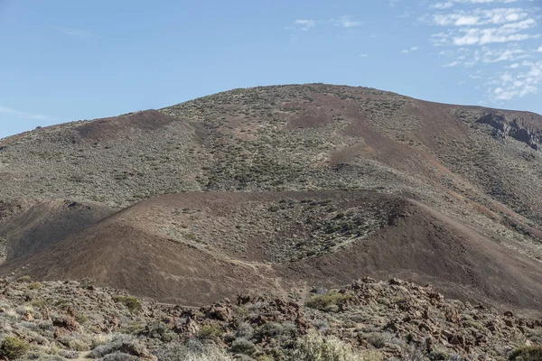 Fantastisk Utsikt Över Ett Mycket Vulkaniska Och Torra Område Teneriffa — Stockfoto