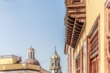 Bir çan kulesi Orotava, Kanarya Adaları, La Concepcion kilise görünümünü