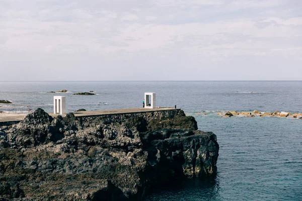 View Coast Village Garachico Tenerife Canary Islands — Stock Photo, Image