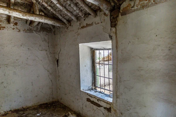 View Window House Completely Abandoned Demolished — Stock Photo, Image