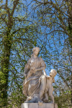 La Granja Royal Palace de bahçelerde heykel San ettiler, il Segovia, İspanya