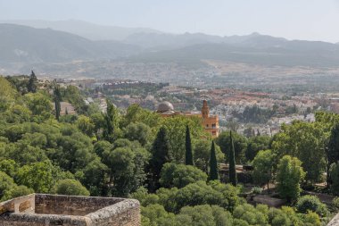 Granada üzerinde harika bir manzara. İspanya