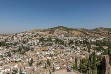 Panoramik, cityscape Granada şehir, Endülüs, İspanya