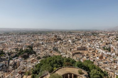 Albaicin, İspanya'nın çatıları. Albaicin Granada şehir içinde ünlü bir ilçedir. İyi bilinen Granada Nasrid Krallık uzanan Ortaçağ Mağribi mimarisi için
