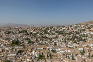 Panoramik, cityscape Granada şehir, Endülüs, İspanya
