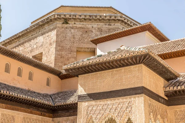 Vista Parte Los Palacios Nazaríes Alhambra Granada España —  Fotos de Stock