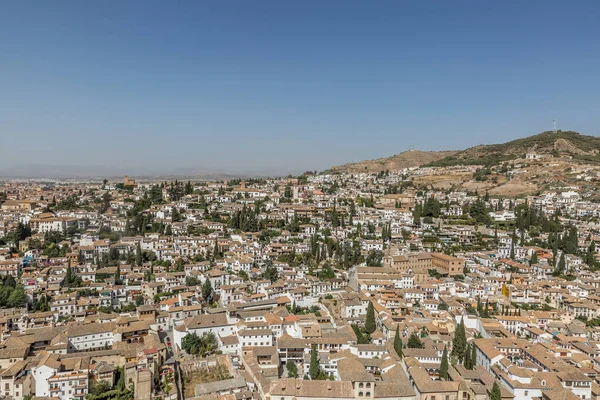 Panoramik, cityscape Granada şehir, Endülüs, İspanya