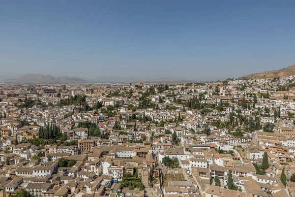 Panoramik, cityscape Granada şehir, Endülüs, İspanya