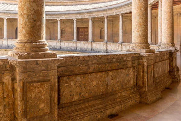 Dentro Del Palacio Carlos Palacio Carlos Alhambra Granada España — Foto de Stock