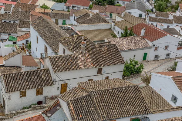 スペイン アンダルシア地方の典型的な小さな村の空撮 — ストック写真