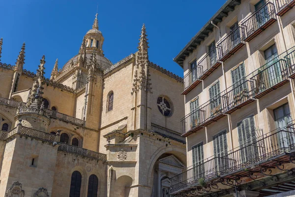 Vista Parte Catedral Segovia España —  Fotos de Stock