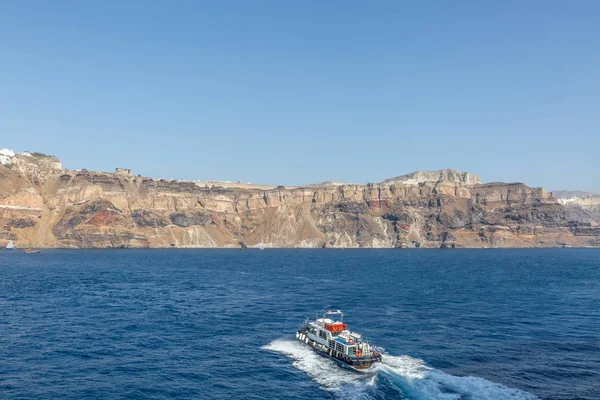 Vista de la mañana soleada de la isla de Santorini — Foto de Stock