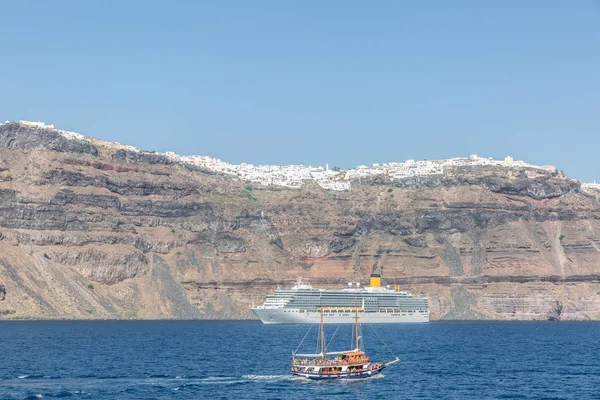 Santorini - vista panorámica — Foto de Stock