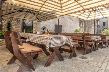 Akdeniz tarzı Restoran diners ve welco hazır olmadan