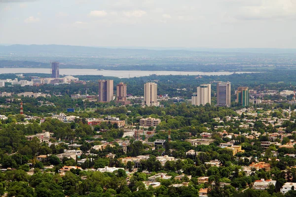 Islamabad Hauptstadt Pakistans Aus Der Vogelperspektive Stockfoto