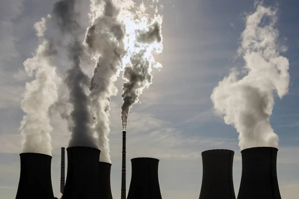 Coal Power Plant Exhalation — Stock Photo, Image