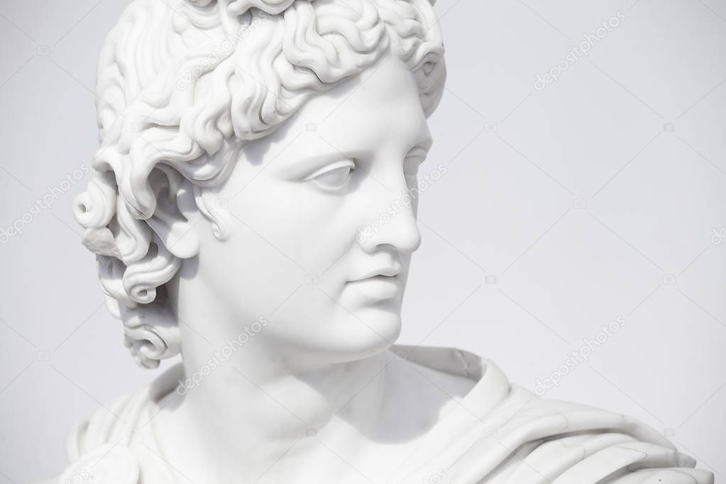 Apollo Belvedere-a symbol of the art of ancient Greece. Apollo Belvedere, considered by many art critics the pinnacle of ancient culture, preserved only in the Roman marble copy.