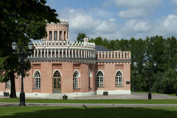 Tsaritsyno Palace Park Ensemble Sul Moscou Fundada Pela Imperatriz Catarina Fotografias De Stock Royalty-Free