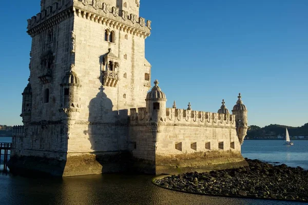 Belem Tower Taag Rivier Lissabon Portugal — Stockfoto