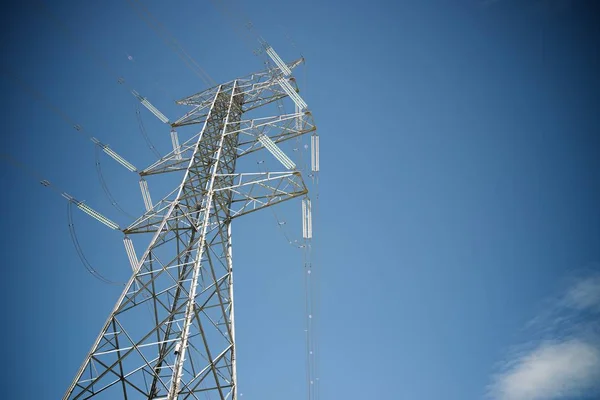 州サラゴサ アラゴン スペインの電力線 — ストック写真
