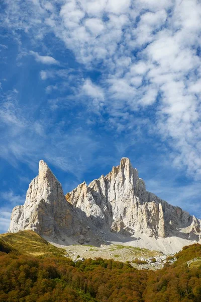 Ansabere Szczyt Aiguille Lescun Cirque Dolina Aspe Pirenejów Francja — Zdjęcie stockowe