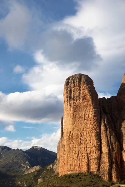 Riglos Mountains Conhecido Como Mallos Riglos Riglos Huesca Province Aragon — Fotografia de Stock