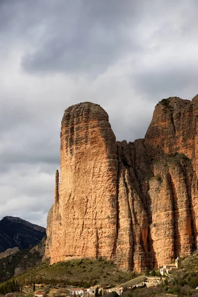 Riglos Góry Znany Jako Mallos Riglos Riglos Prowincja Huesca Aragonia — Zdjęcie stockowe