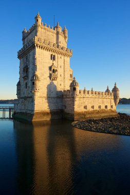 Belem Kulesi üzerinde tagus Nehri, lisbon, Portekiz.