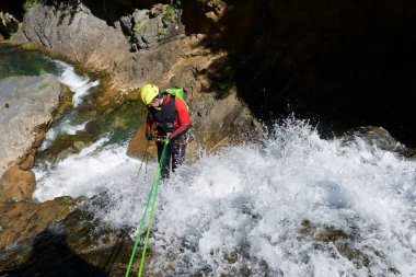 Otal Valley, Pyrenees, Huesca Eyaleti, Aragon İspanya Kanyoning.