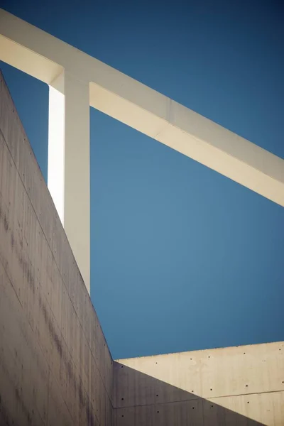 Close Modern Concrete Building Spain — Stock Photo, Image